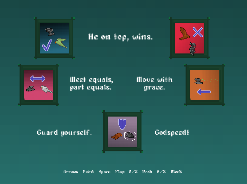 Screenshot of the rules screen.